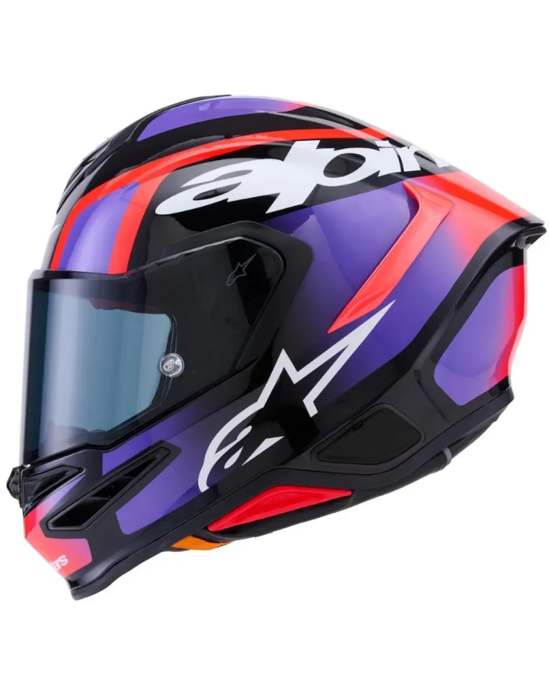 Каска ALPINESTARS S-R7 LUMEN BK/PRPL/RED