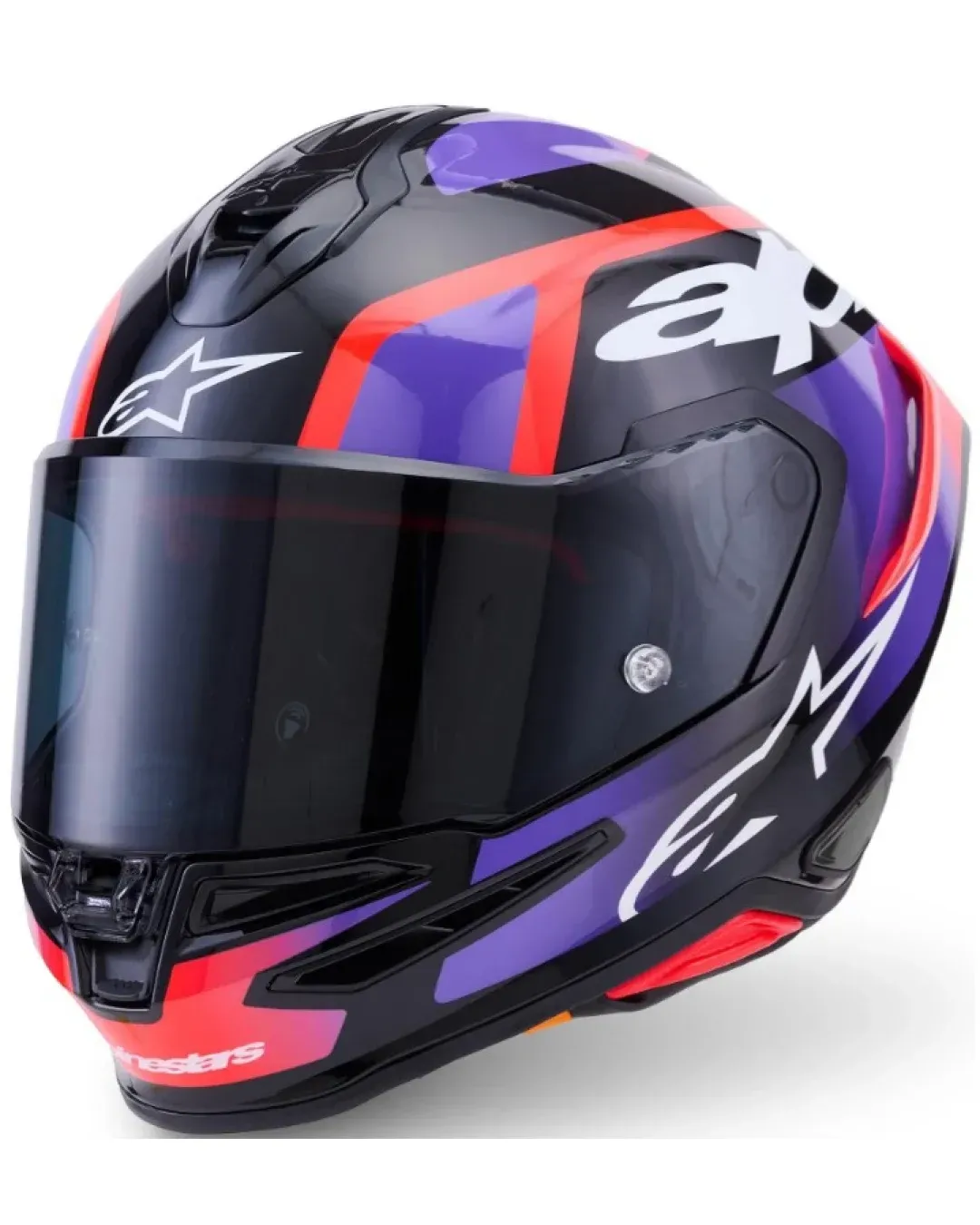 Каска ALPINESTARS S-R7 LUMEN BK/PRPL/RED