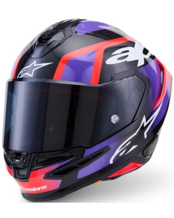 Каска ALPINESTARS S-R7 LUMEN BK/PRPL/RED