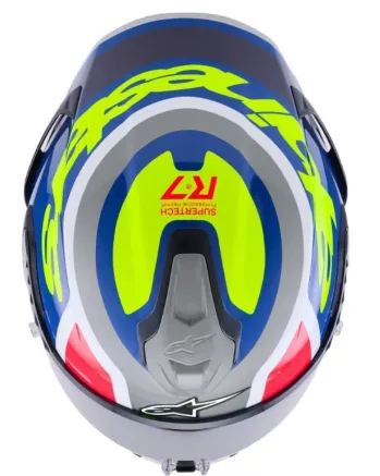 Каска ALPINESTARS S-R7 LUMEN Silver/Pink Fluo Yellow