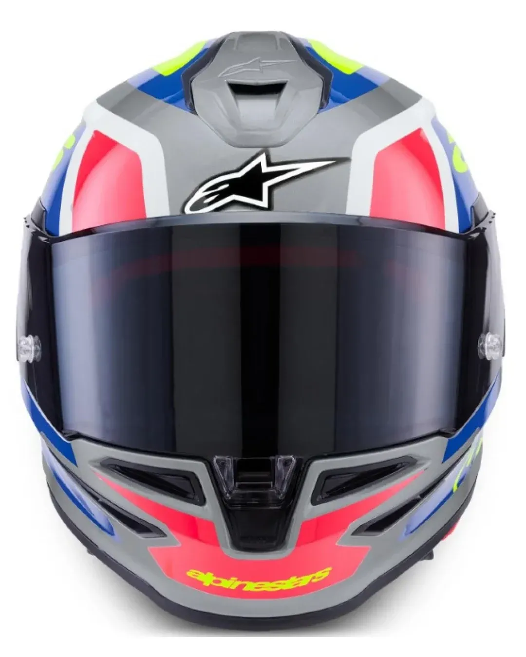 Каска ALPINESTARS S-R7 LUMEN Silver/Pink Fluo Yellow