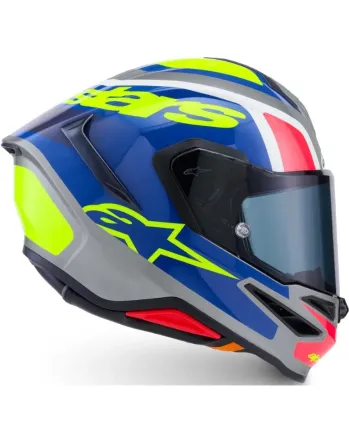 Каска ALPINESTARS S-R7 LUMEN Silver/Pink Fluo Yellow