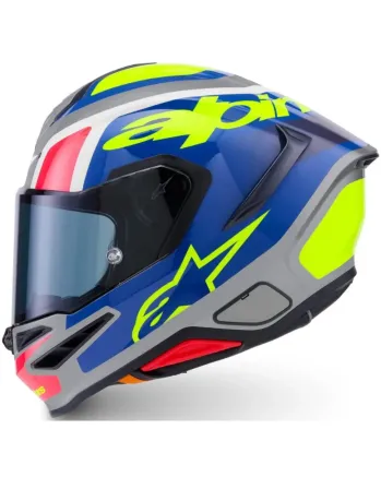 Каска ALPINESTARS S-R7 LUMEN Silver/Pink Fluo Yellow