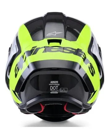 Каска ALPINESTARS Supertech R10 Arius Black/Silver/ Fluo Yellow