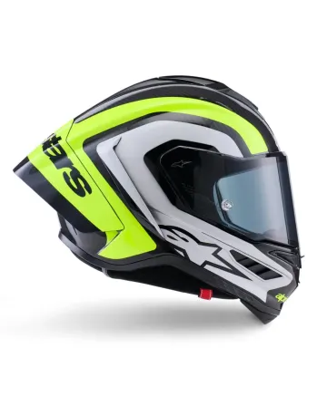 Каска ALPINESTARS Supertech R10 Arius Black/Silver/ Fluo Yellow
