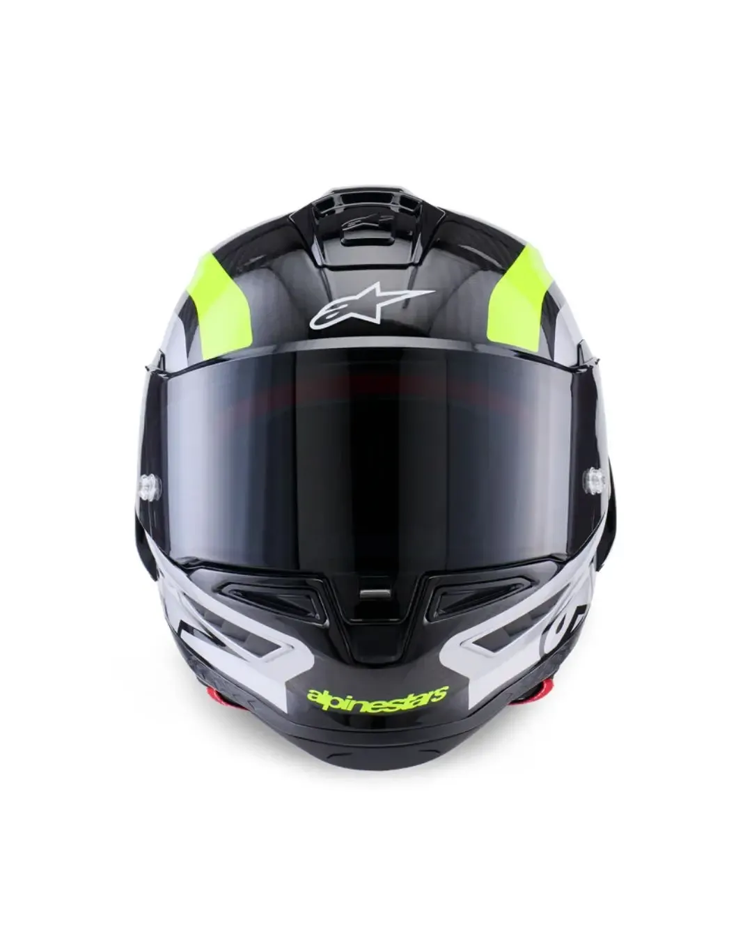 Каска ALPINESTARS Supertech R10 Arius Black/Silver/ Fluo Yellow
