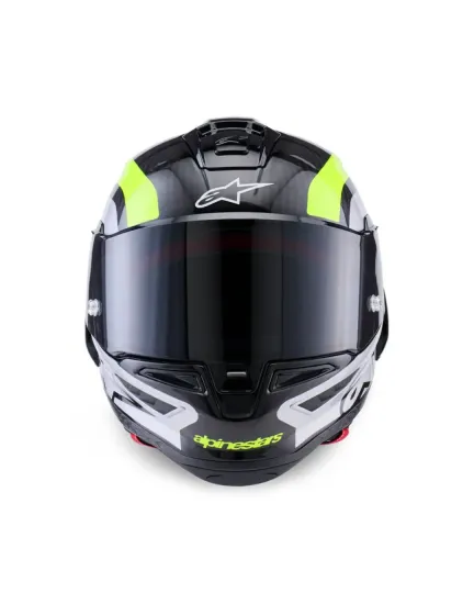 Каска ALPINESTARS Supertech R10 Arius Black/Silver/ Fluo Yellow