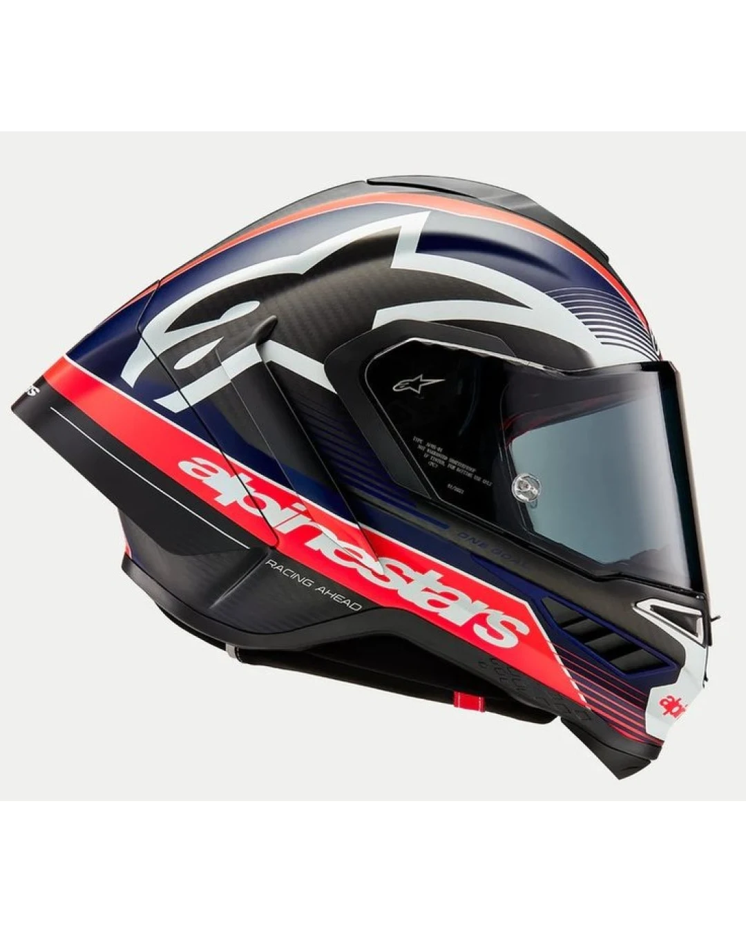 Каска ALPINESTARS Supertech R10 Team Black/Carb/Blå/White