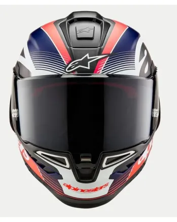 Каска ALPINESTARS Supertech R10 Team Black/Carb/Blå/White