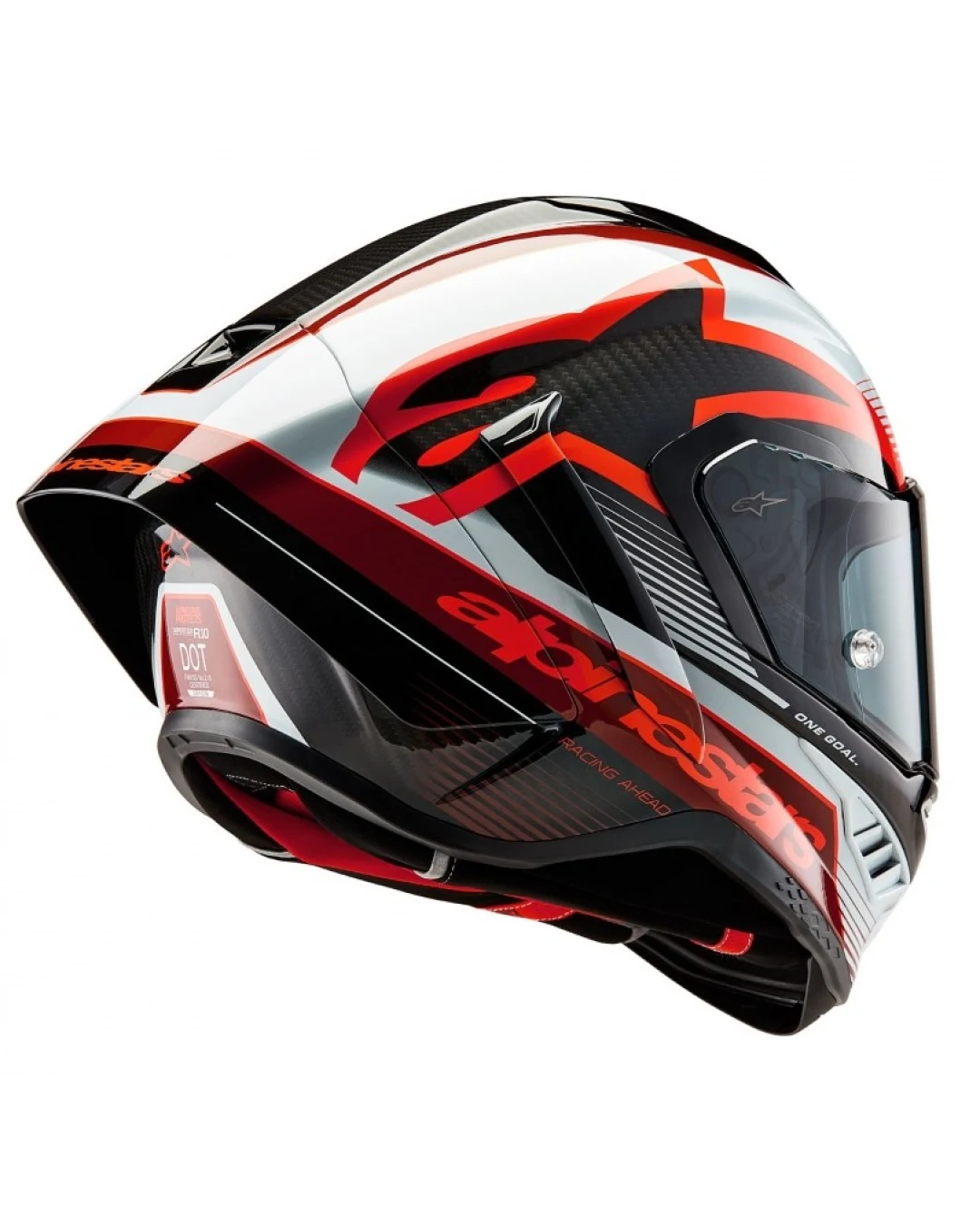 Каска ALPINESTARS Supertech R10 Team Black/Carb/Red/White