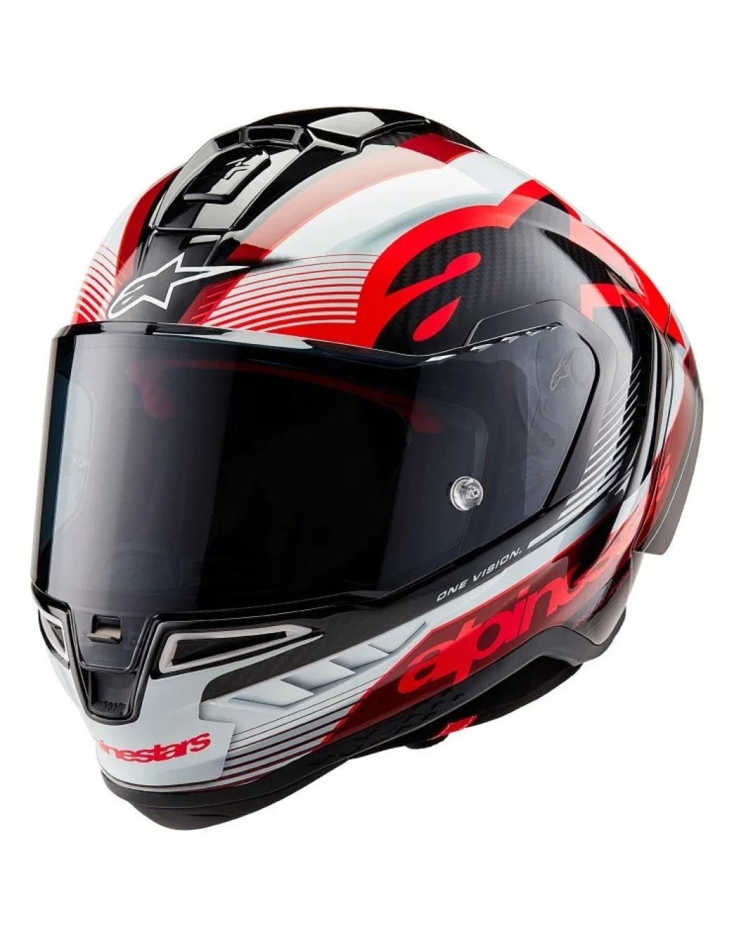 Каска ALPINESTARS Supertech R10 Team Black/Carb/Red/White