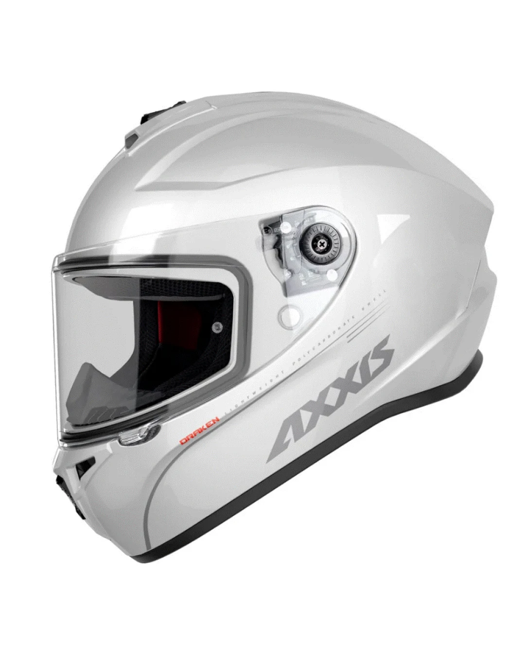 Каска AXXIS DRAKEN S SOLID A10 WHITE GLOSS