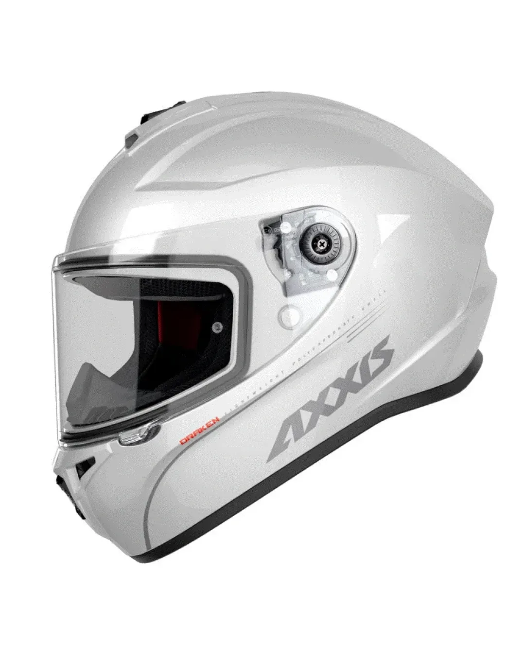 Каска AXXIS DRAKEN S SOLID A10 WHITE GLOSS