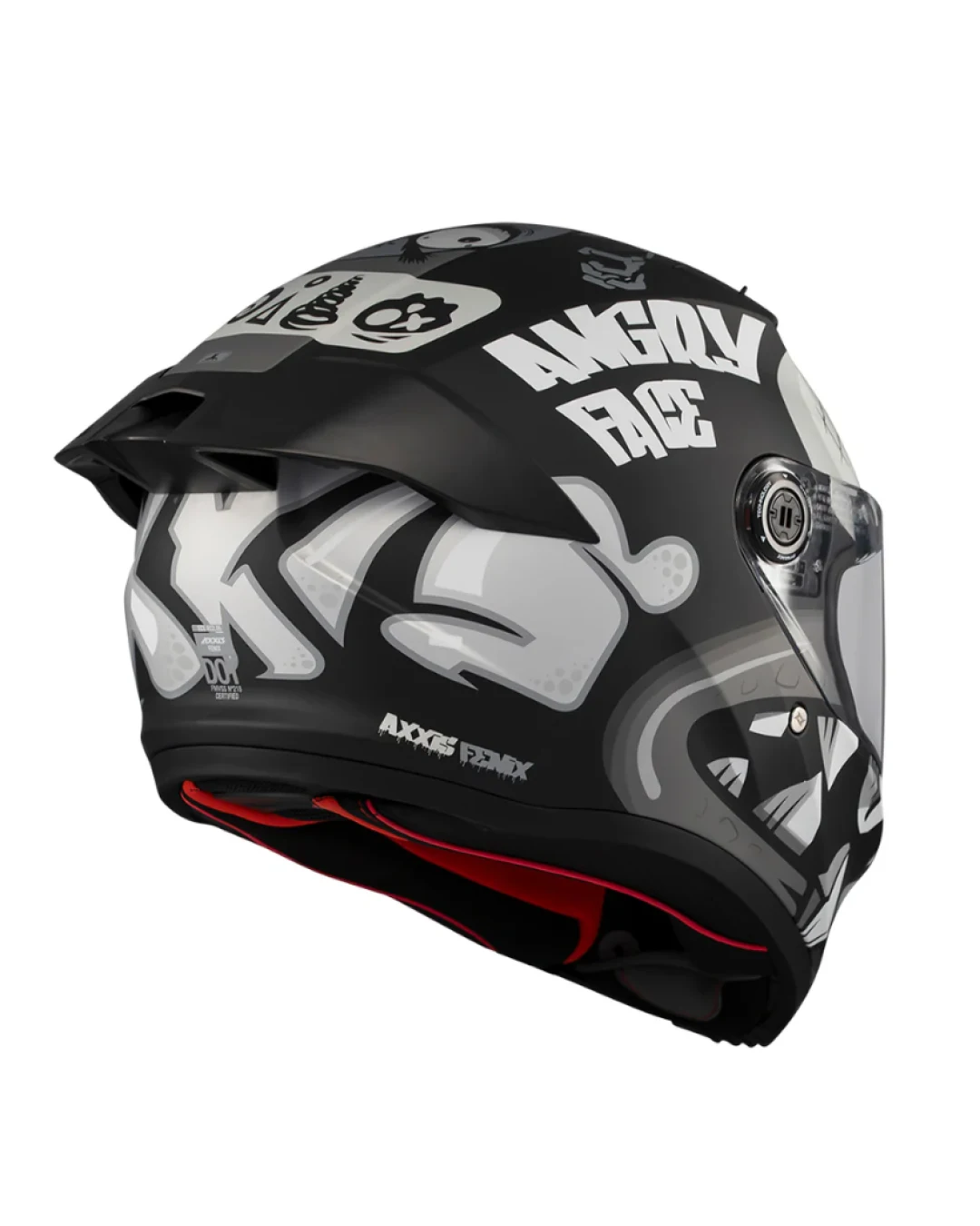 Каска AXXIS FENIX ANGRY FACE B2 MATT