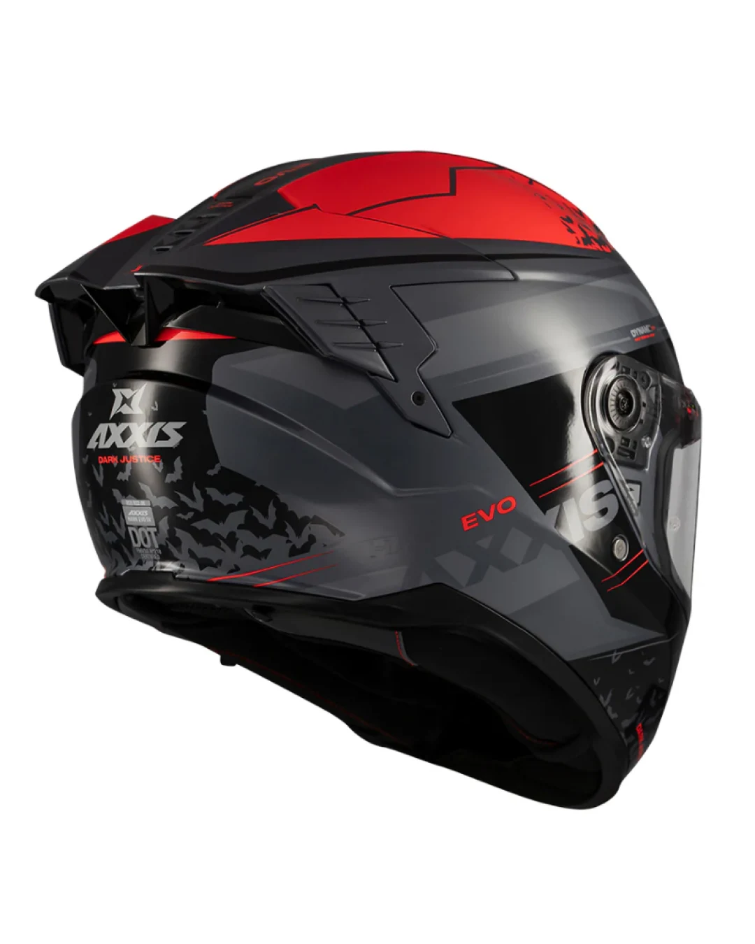 Каска AXXIS HAWK EVO SV DARK JUSTICE C4 MATT