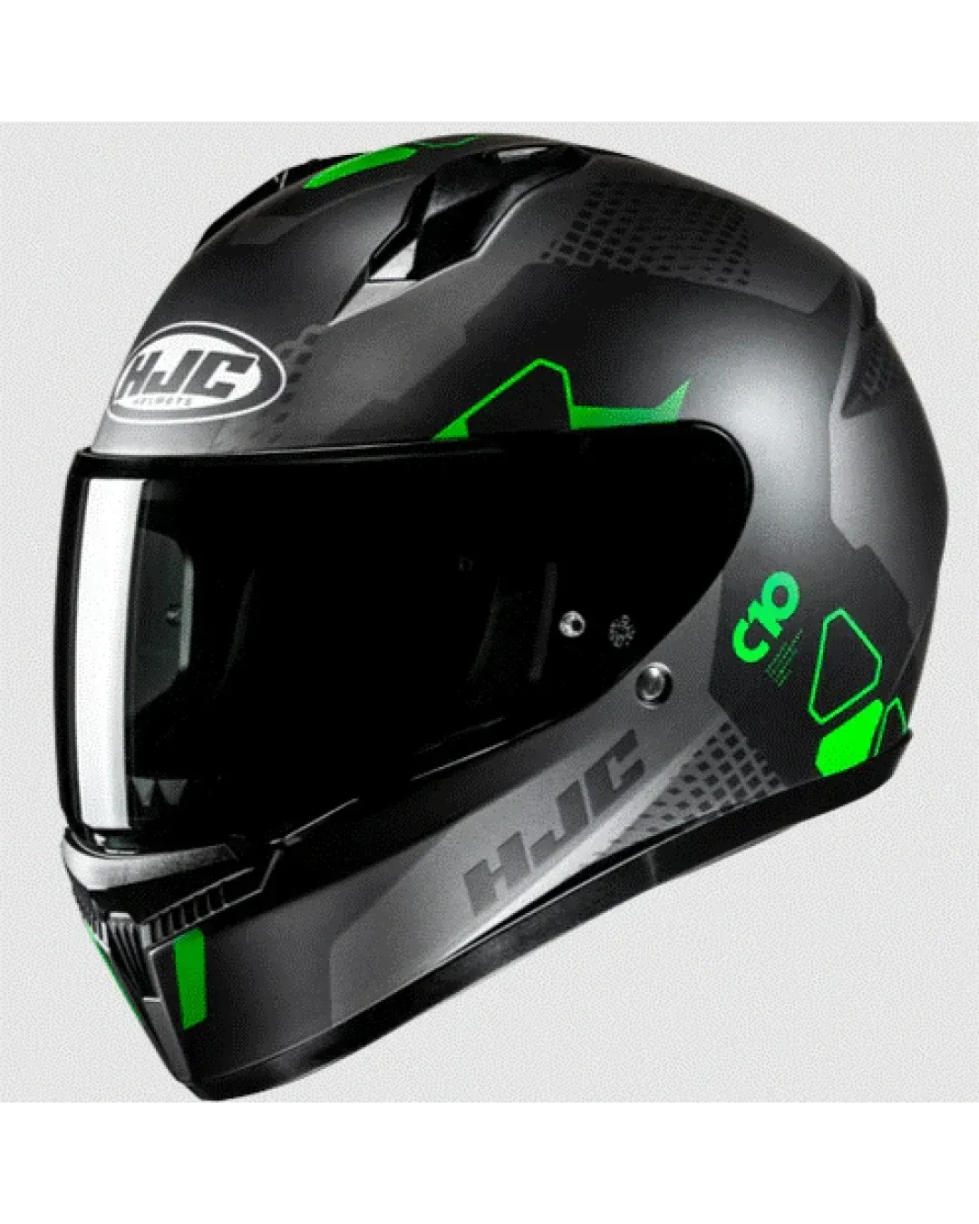 Каска HJC C10 Aspa GREY/GREEN MC4SF