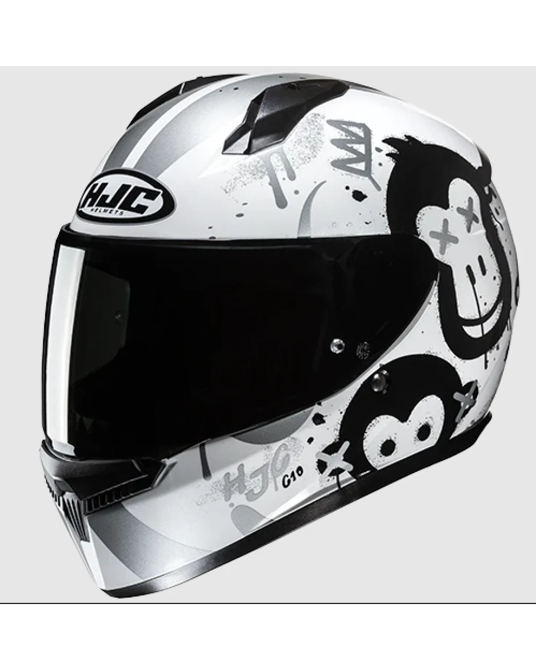 Каска HJC C10 GETI WHITE/BLACK