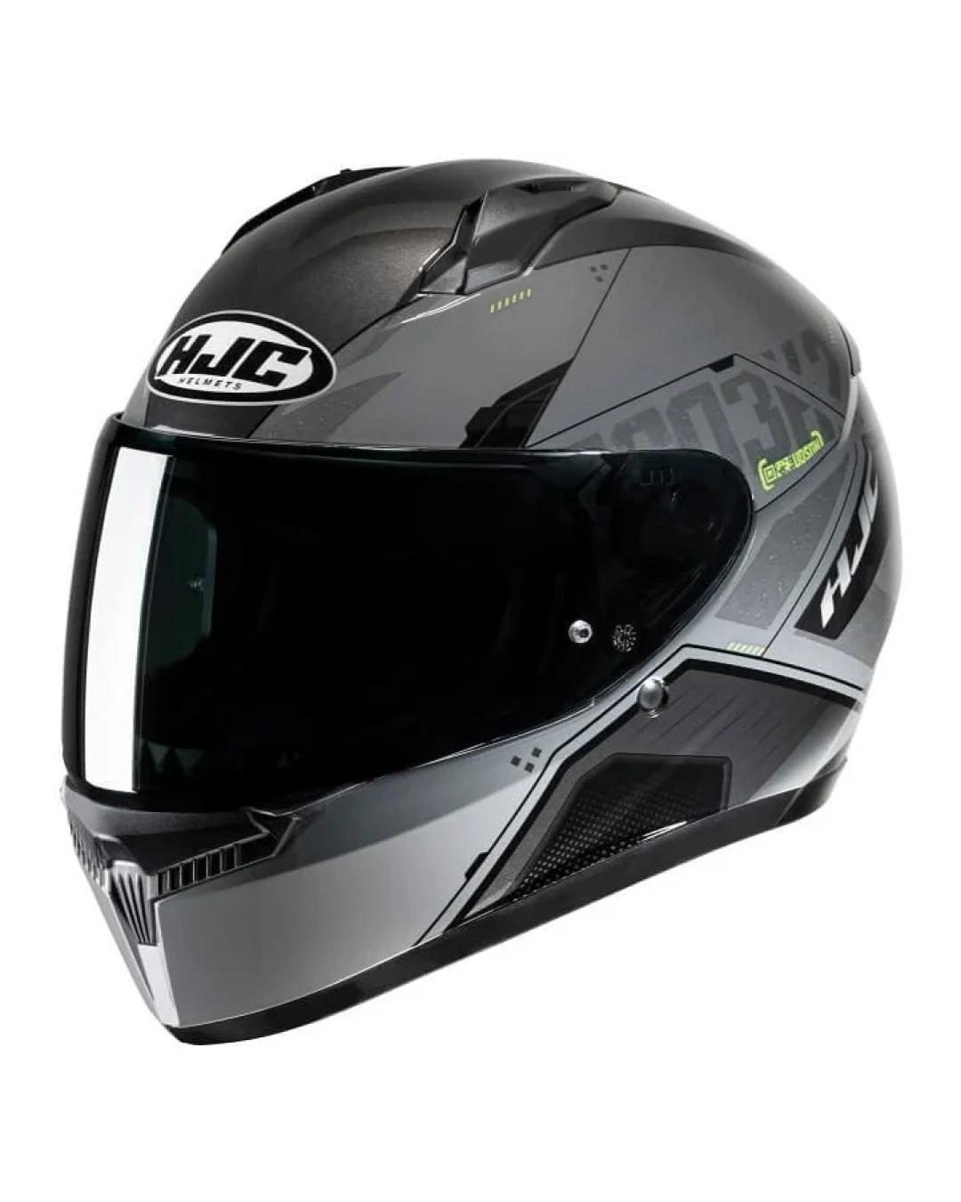 Каска HJC C10 INKA GREY/YELLOW GLOSS