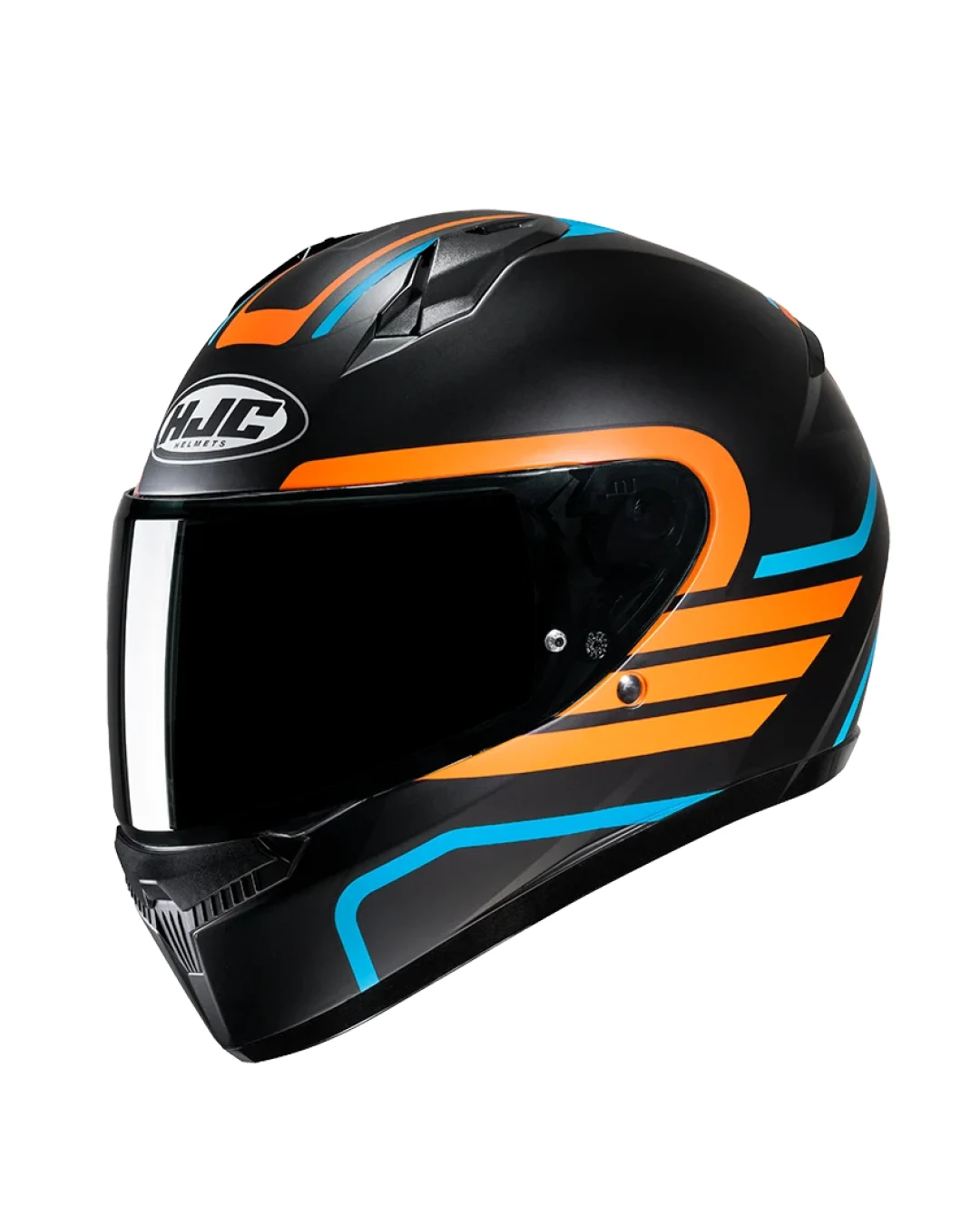 Каска HJC C10 LITO BLACK/ORANGE/BLUE