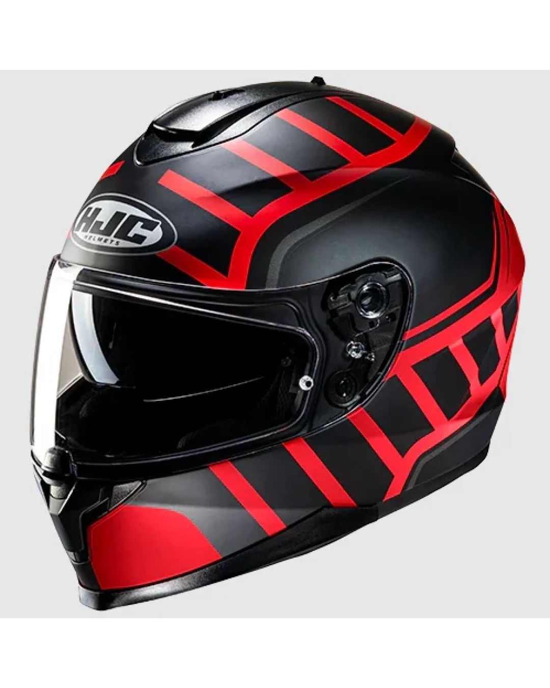 Каска HJC C70N HOLT BLACK/RED