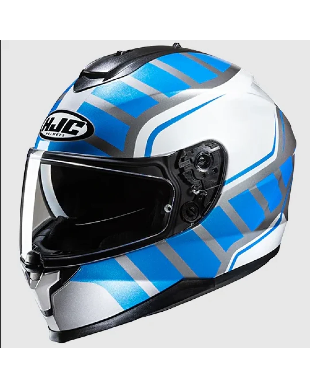 Каска HJC C70N HOLT WHITE/BLUE