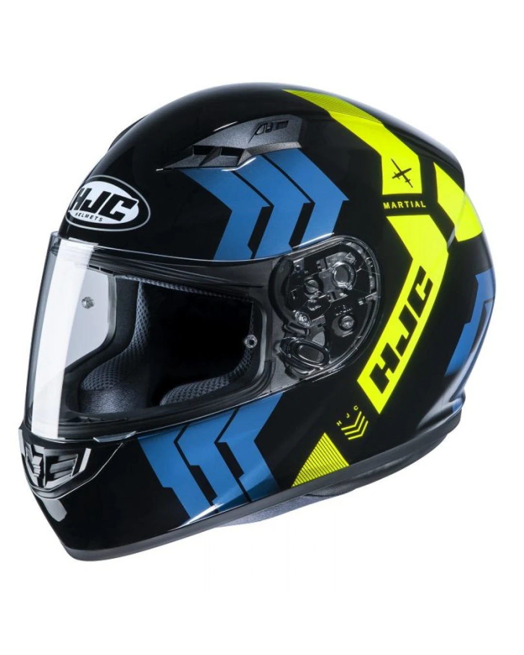 Каска HJC CS-15 MARTIAL BLUE NEON