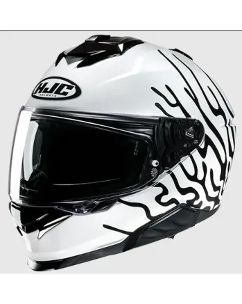 Каска HJC i71 CELOS WHITE/BLACK/GREEN