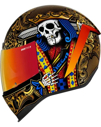 Каска ICON  AIRFORM SUICIDE KING GOLD