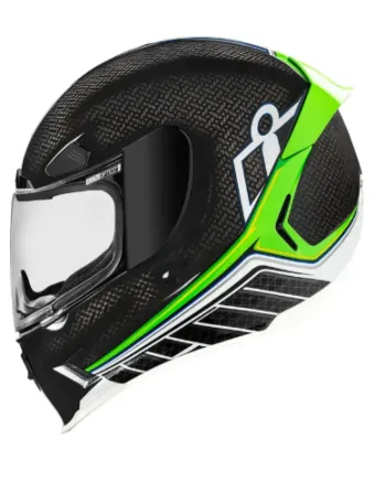 Каска ICON AIRFRAME Carbon Hyperstrike GREEN
