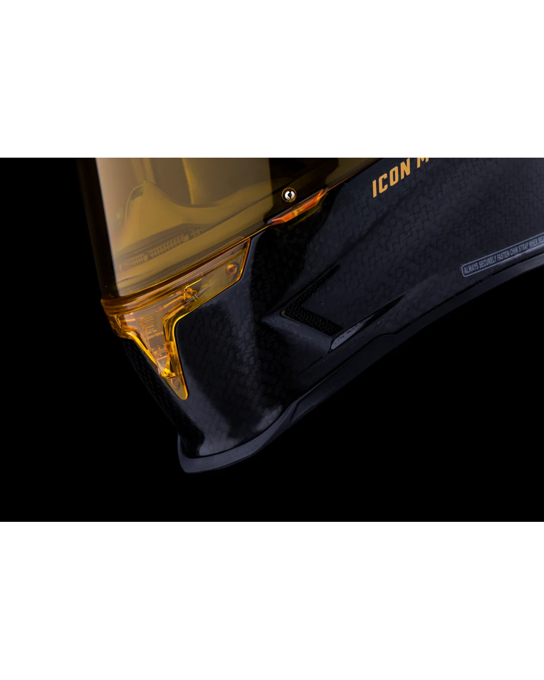 Каска ICON Airframe Pro™ Carbon 4Tress BLACK/GOLD