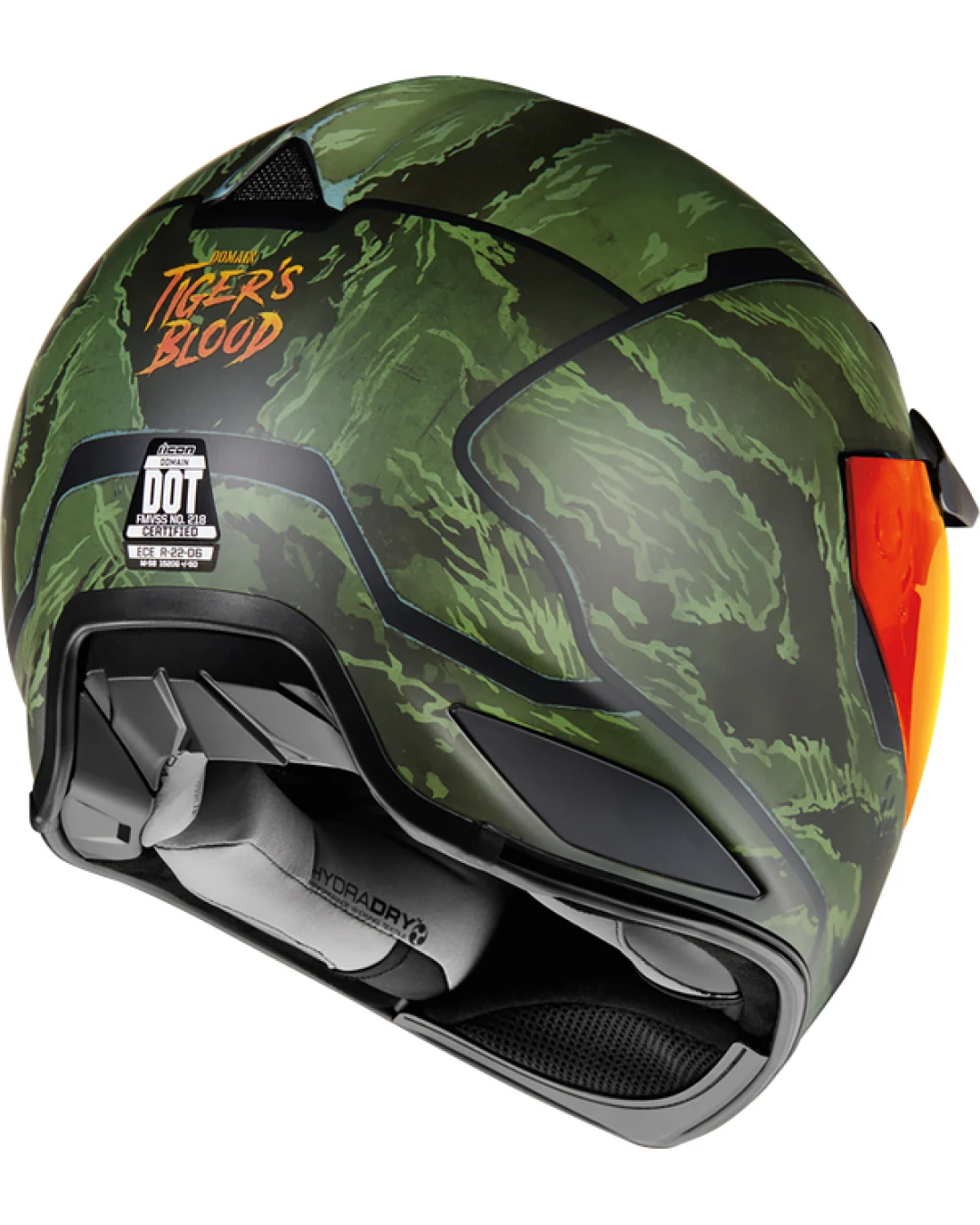 Каска ICON DOMAIN TIGER'S BLOOD GREEN