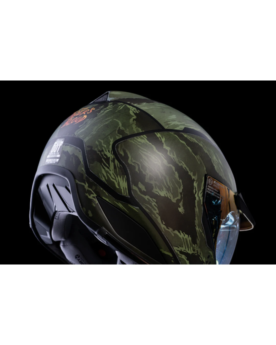 Каска ICON DOMAIN TIGER'S BLOOD GREEN