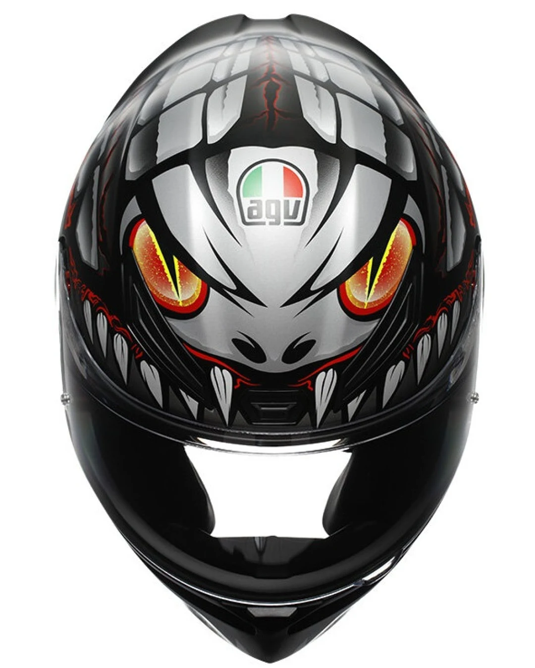 КАСКА K1 S E2206 - LYZARD MATT BLACK/GREY/RED