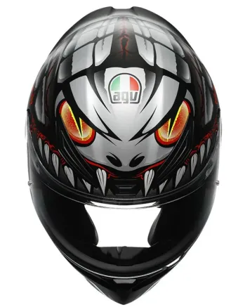 КАСКА K1 S E2206 - LYZARD MATT BLACK/GREY/RED