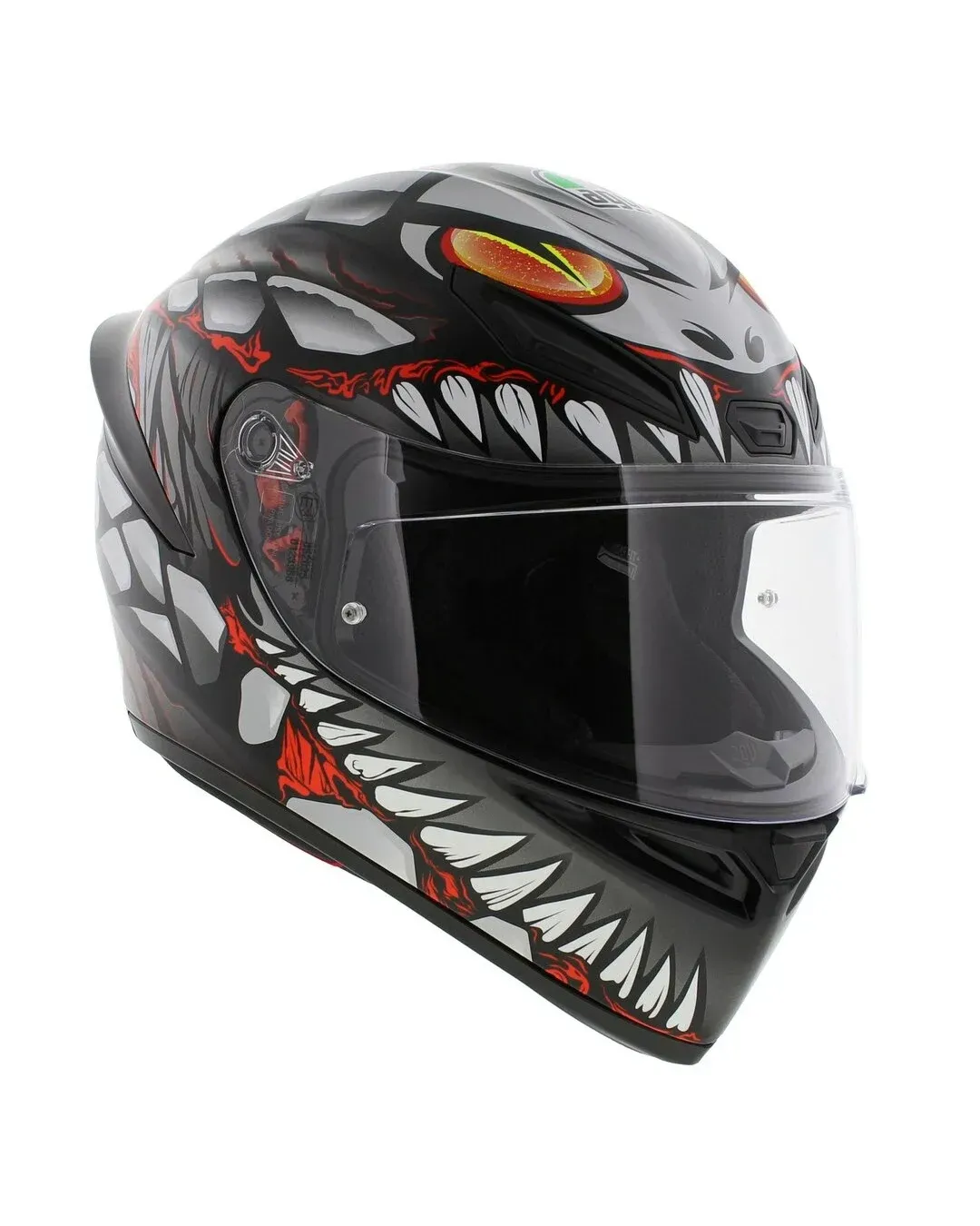 КАСКА K1 S E2206 - LYZARD MATT BLACK/GREY/RED