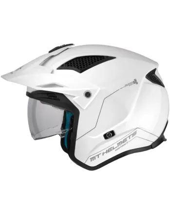 Каска скутер MT District SV S Solid A0 Gloss White