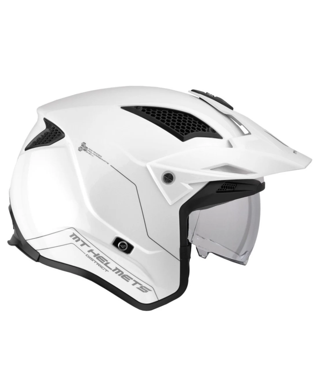 Каска MT DISTRICT SV S SOLID A0 GLOSS WHITE
