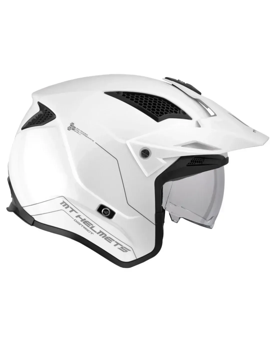 Каска MT DISTRICT SV S SOLID A0 GLOSS WHITE