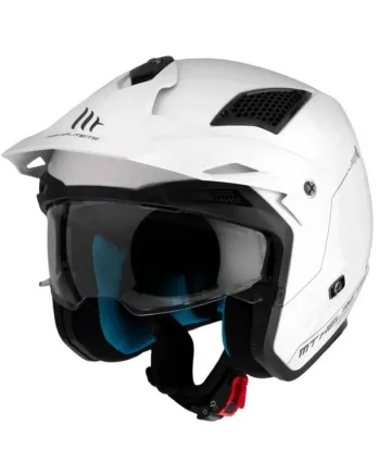 Каска скутер MT District SV S Solid A0 Gloss White