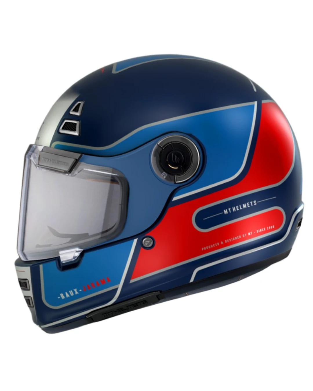 Каска MT JARAMA BAUX D7 MATT BLUE/RED