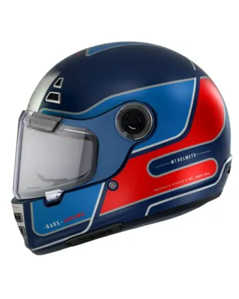 Каска MT JARAMA BAUX D7 MATT BLUE/RED