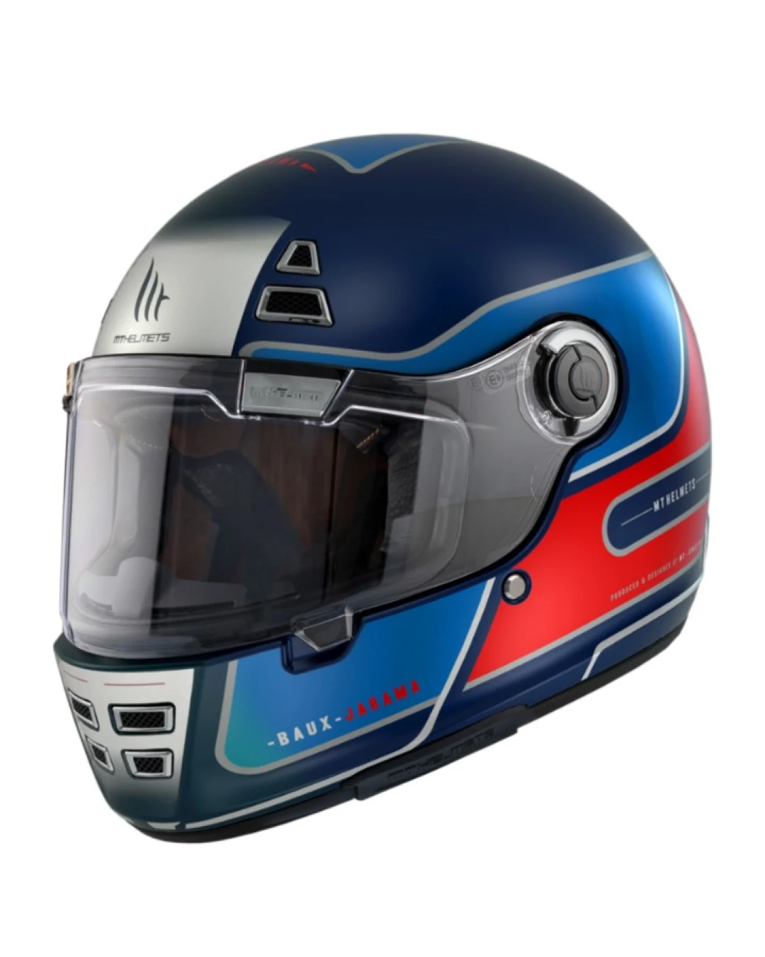 Каска MT JARAMA BAUX D7 MATT BLUE/RED