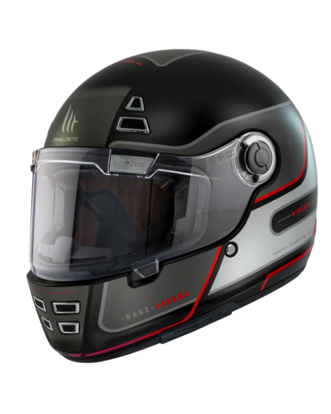 Каска MT JARAMA BAUX E15 MATT FLUOR RED