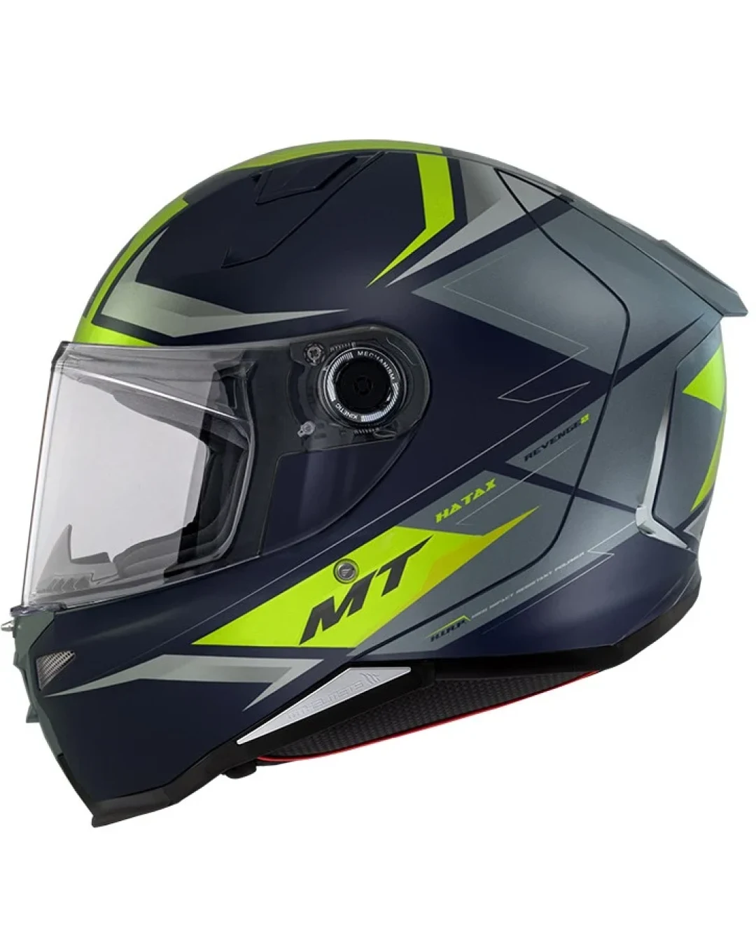 Каска MT REVENGE 2 S HATAX C3 BLACK/GREY/GREEN MATT