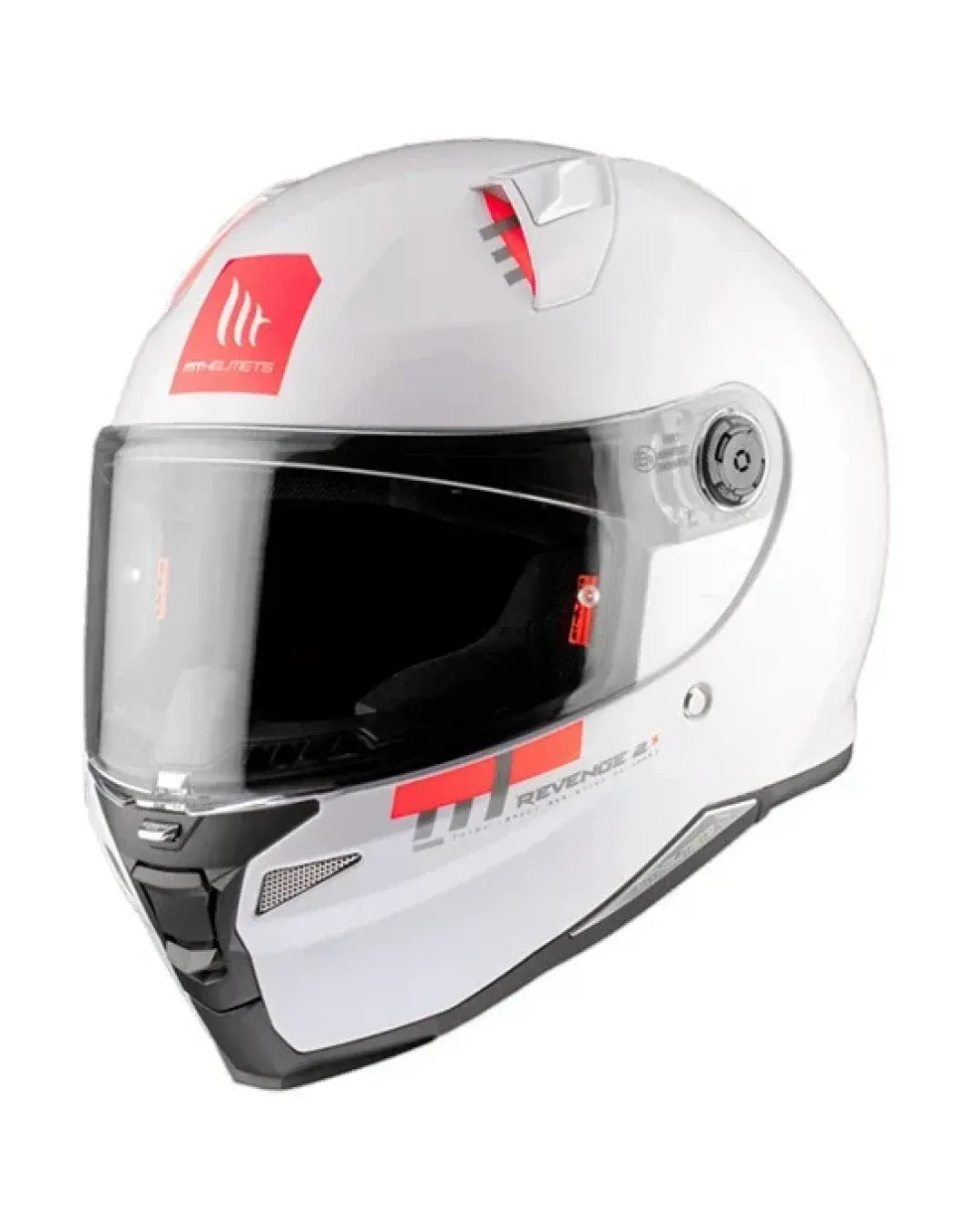 Каска MT REVENGE 2 S SOLID A0 GLOSS PEARL WHITE