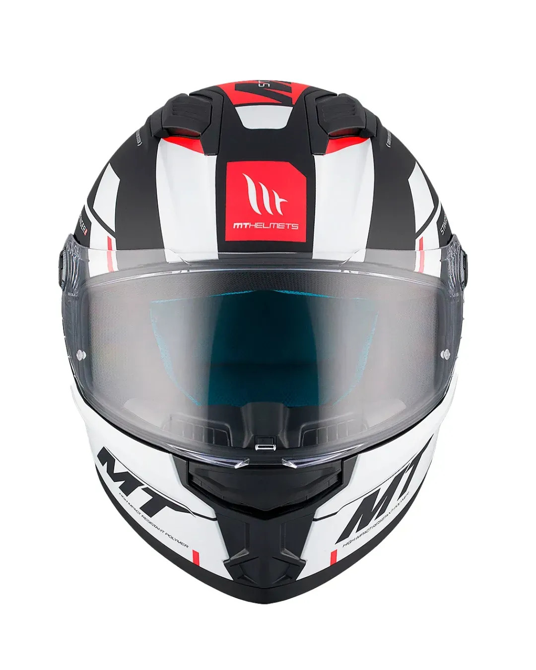 Каска MT STINGER 2 ZIVZE B5 MATT BLACK/WHITE/RED