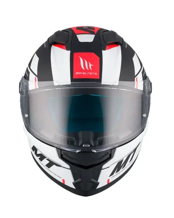 Каска MT STINGER 2 ZIVZE B5 MATT BLACK/WHITE/RED