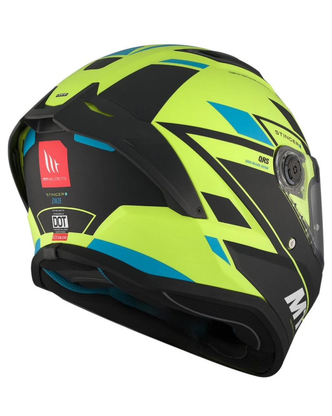 Каска MT STINGER 2 ZIVZE C3 MATT FLUO YELLOW
