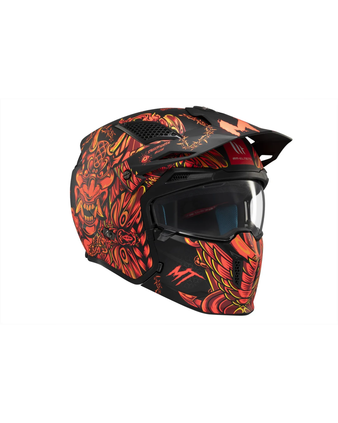 КАСКА MT STREETFIGHTER SV S HELLISH B5 MATT