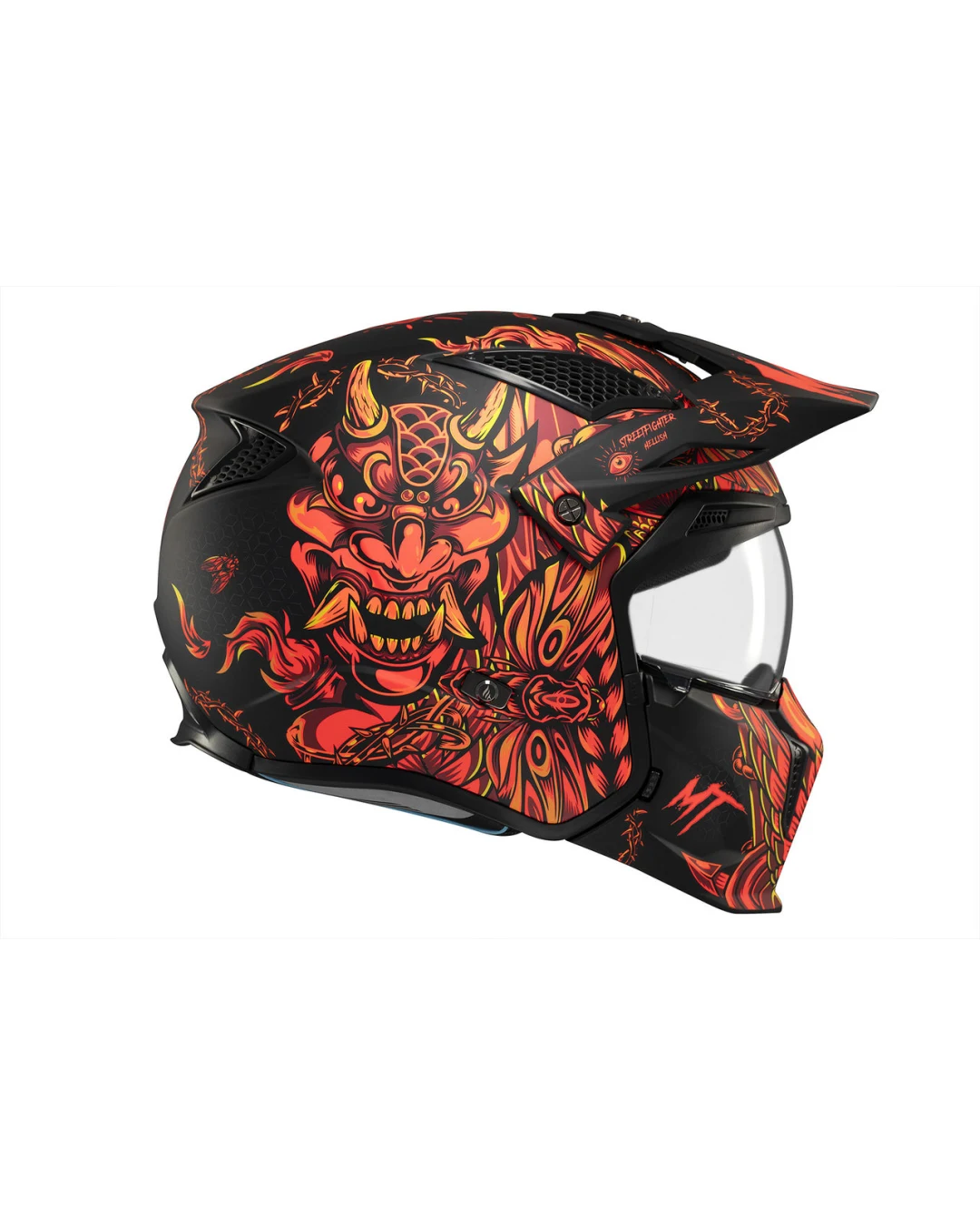 КАСКА MT STREETFIGHTER SV S HELLISH B5 MATT